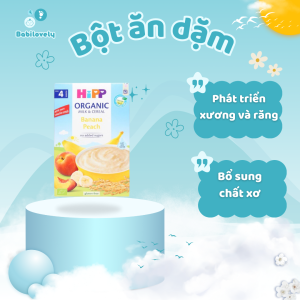 Bột ăn dặm Hipp vị chuối đào