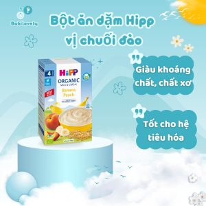 Bột ăn dặm Hipp vị chuối đào