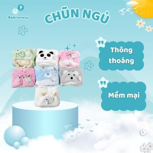 Chũn ngủ tai thú cao cấp cho bé